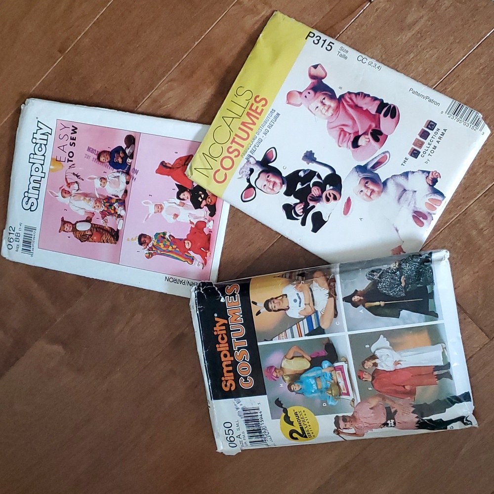Bundle of sewing Costume Patterns